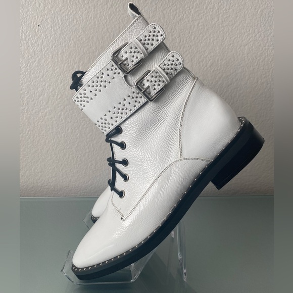 Women’s White Ankle Boot Bruno Premi - Picture 4 of 7